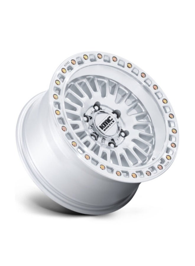 كي ام سي كم 554 أزتك 17×8.5 6×139.7 ET00 CB106.1 فضي لامع / وجه مشغول - Image 3